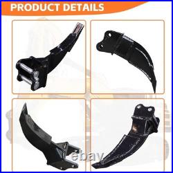 Mini Excavator + Ripper Attachment 1Ton Hydraulic Thumb Crawler Gasoline 13.5HP