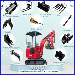 Mini Excavator TYPHON TERROR ONE STORM 1 Ton 13.5 hp B&S engine 13 Attachments Mini Excavator TYPHON TERROR ONE STORM 1 Ton 13.5 hp B&S engine 13 Attachments