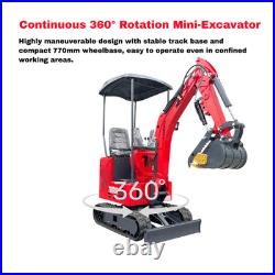 Mini Excavator TYPHON TERROR ONE STORM 1 Ton 13.5 hp B&S engine 13 Attachments Mini Excavator TYPHON TERROR ONE STORM 1 Ton 13.5 hp B&S engine 13 Attachments