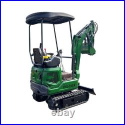 Mini Excavator Tracked Crawler B&S Engine with Retractable Track Hydraulic Thumb