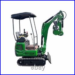 Mini Excavator Tracked Crawler B&S Engine with Retractable Track Hydraulic Thumb