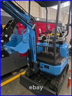 Mini Excavator with Side Swing, Pilot Controls, Hydraulic Thumb & Quick Coupler