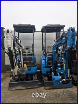 Mini Excavator with Side Swing, Pilot Controls, Hydraulic Thumb & Quick Coupler