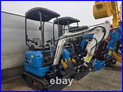 Mini Excavator with Side Swing, Pilot Controls, Hydraulic Thumb & Quick Coupler