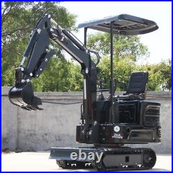 Mini excavator 13.5HP equipped with hydraulic system, 1TON crawler excavator New Mini excavator 13.5HP equipped with hydraulic system, 1TON crawler excavator New