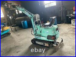 CREWORKS Mini Excavator 1 Ton 3ft Wide Digger w 12.5HP Engine 6 Attachments  More