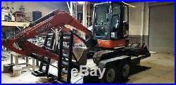 Mini excavator, kx-040-4, thumb, cab, trailer, buckets