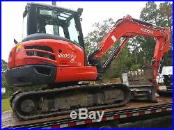 Mini excavator with Bucket and Brush Cutter and Trailer