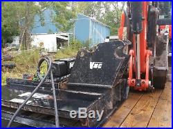 Mini excavator with Bucket and Brush Cutter and Trailer