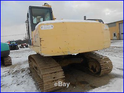 NEWHOLLAND EC-130 LOW HRS 95% BOTTOM END QK HITCH BUCKET WORK READY IN PA