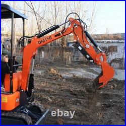 NEW 1 TON Mini Excavator 13.5HP B&S EPA Engine Hydraulic Thumb Free Shipping