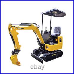 NEW 1 Ton Hydraulic Mini Excavator Tracked Crawler 13.5HP Gas B&S EPA Engine