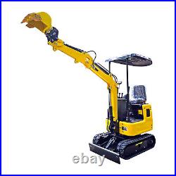 NEW 1 Ton Hydraulic Mini Excavator Tracked Crawler 13.5HP Gas B&S EPA Engine