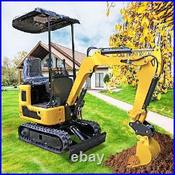 NEW 1 Ton Hydraulic Mini Excavator Tracked Crawler 13.5HP Gas B&S EPA Engine