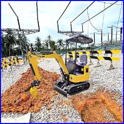 NEW 1 Ton Hydraulic Mini Excavator Tracked Crawler 13.5HP Gas B&S EPA Engine