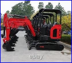 NEW 25HP Mini Excavator 2.5 Ton Trench Digger with EPA Diesel Perkins Engine