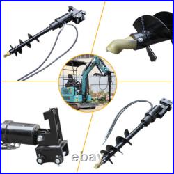 NEW 4,000 lbs 1 Ton Mini Hydraulic Excavator KUBOTA Diesel + 8IN AUGER FREE SHIP