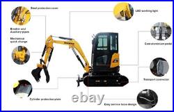 NEW 6173LBS SHANTUI STE35SR Hydraulic Thumb Yanmar EPA4 Engine Hydraulic System