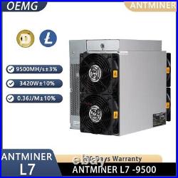 NEW Antminer L7 9500MH/S 3420W 0.36J/M LTC & DOGE Miner by OEMGMINER10