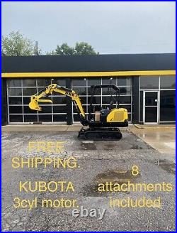 NEW DHE2.0D 4,000lb mini excavator + 8 attachments with3cyl kubota Diesel engine