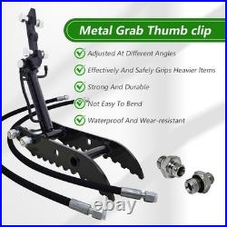 NEW For Mini Excavators Small Digger Attachment Kit Hydraulic Thumb Clip Clamp