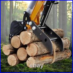 NEW For Mini Excavators Small Digger Attachment Kit Hydraulic Thumb Clip Clamp