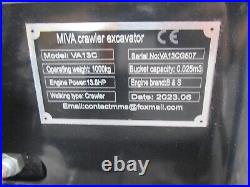 NEW MIVA VA13 Cab Briggs &Stratton Rubber Tracks 3rd Aux Hydraulic Valve Thumb