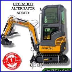 NEW Mini Excavator 1 ton AGT QK18RXSC 13HP Digger with Air Conditioning