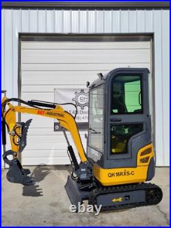 NEW Mini Excavator 1 ton AGT QK18RXSC 13HP Digger with Air Conditioning