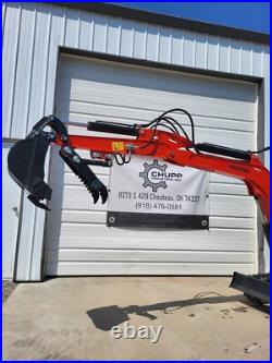 NEW Mini Excavator AGT QNT50R 2-Ton with Cab & Swing Boom 28HP Gas Engine Digger NEW Mini Excavator AGT QNT50R 2-Ton with Cab & Swing Boom 28HP Gas Engine Digger