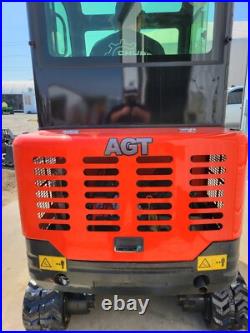 NEW Mini Excavator AGT QNT50R 2-Ton with Cab & Swing Boom 28HP Gas Engine Digger NEW Mini Excavator AGT QNT50R 2-Ton with Cab & Swing Boom 28HP Gas Engine Digger