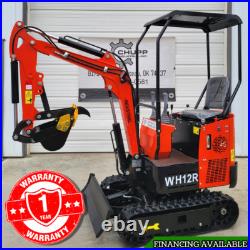 NEW Mini Excavator AGT WH12R 1 ton 13HP RATO Engine with Fixed Thumb