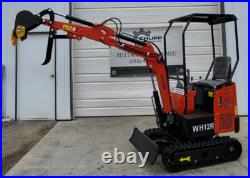 NEW Mini Excavator AGT WH12R 1 ton 13HP RATO Engine with Fixed Thumb