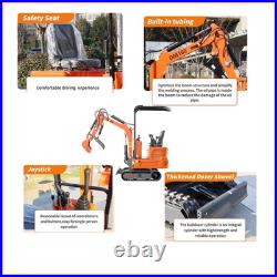 New 1 Ton Mini Excavator Gas B&S EPA Engine 13.5HP USA Free Wooden Crate Package