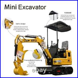 New Excavator 1 Ton Mini Excavator 12hp With EPA Certified Gasoline Engine