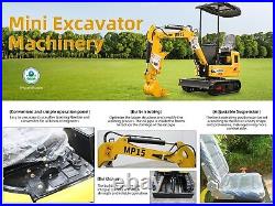 New FREE SHIPPING 1 Ton Mini Excavator Tracked Crawler EPA Engine