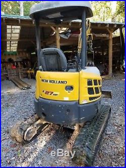 New Holland E27SR Mini Excavator with Hydraulic Thumb good condition