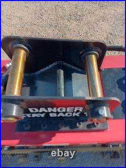 New MINI Excavator Drum Mulcher 37 50mm Pins For 75-90 Size Mini Excavators