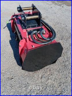 New MINI Excavator Drum Mulcher 37 50mm Pins For 75-90 Size Mini Excavators