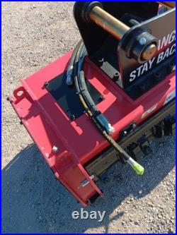 New MINI Excavator Drum Mulcher 37 50mm Pins For 75-90 Size Mini Excavators