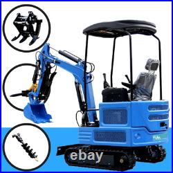 New Mini Excavato Kubota Diesel 1.8 Ton r Hydraulic Crawler 11.5HP Free Shipping