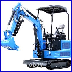 New Mini Excavato Kubota Diesel 1.8 Ton r Hydraulic Crawler 11.5HP Free Shipping