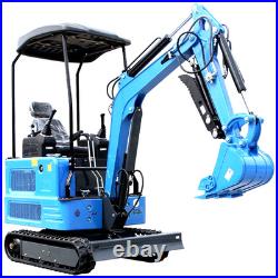 New Mini Excavato Kubota Diesel 1.8 Ton r Hydraulic Crawler 11.5HP Free Shipping