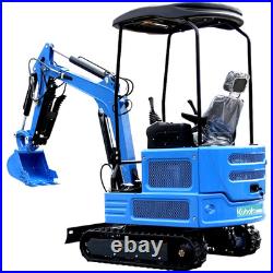New Mini Excavato Kubota Diesel 1.8 Ton r Hydraulic Crawler 11.5HP Free Shipping