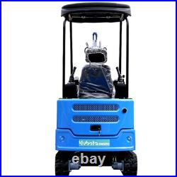 New Mini Excavato Kubota Diesel 1.8 Ton r Hydraulic Crawler 11.5HP Free Shipping