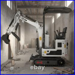 New Mini Excavator 1.4Ton 13.5HP EPA Gas Engine Compact Digger Free Ship USA