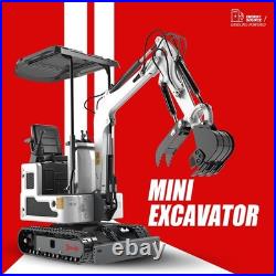 New Mini Excavator 1.4 Ton Tracked Digger 13.5HP B&S EPA Gas Engine Free Ship New Mini Excavator 1.4 Ton Tracked Digger 13.5HP B&S EPA Gas Engine Free Ship
