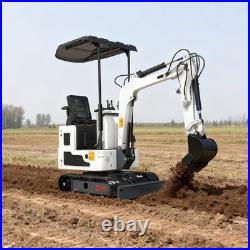 New Mini Excavator 1.4 Ton Tracked Digger 13.5HP B&S EPA Gas Engine Free Ship New Mini Excavator 1.4 Ton Tracked Digger 13.5HP B&S EPA Gas Engine Free Ship