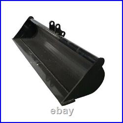 New Mini Excavator Bucket Crawler Digger Machine Attachment 47.2'' Without Teeth