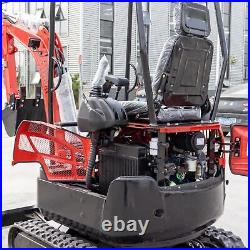 New TYPHON 4,000 lbs Lux Mini Excavator Rubber Track with Kubota Diesel Engine